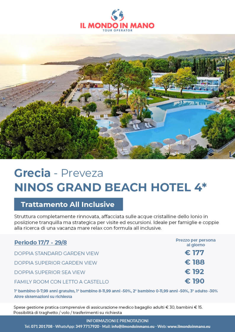 Ninos Grand Beach Hotel Preveza Grecia